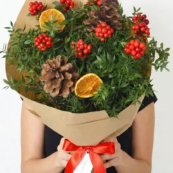 Hediyelik Yeni Yıl Kokina Buketi Yılbaşı Deluxe Buket