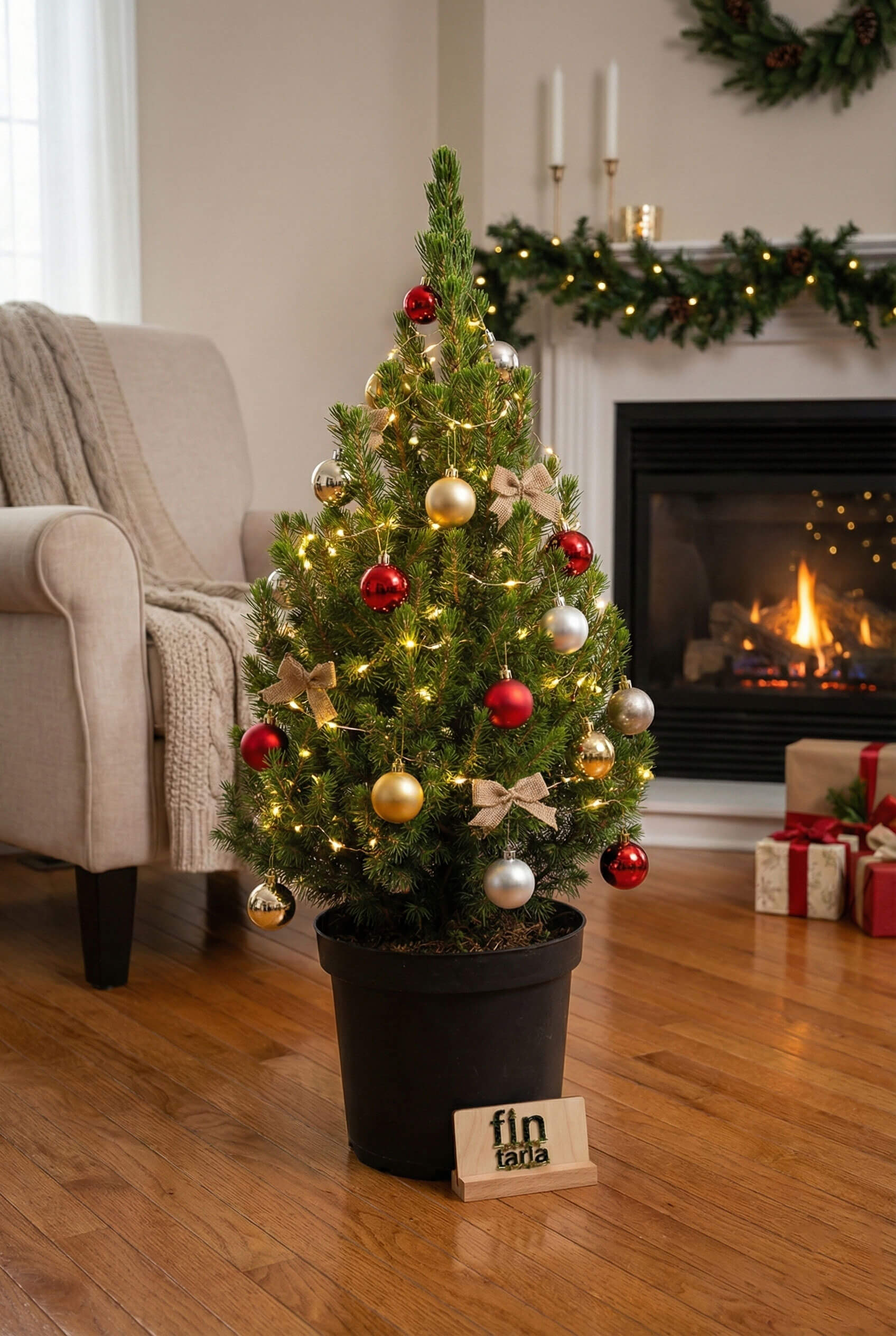 Picea Glauca Conica (80-90 cm) - Salon Boyu Canlı Yılbaşı Ağacı - Görsel 2